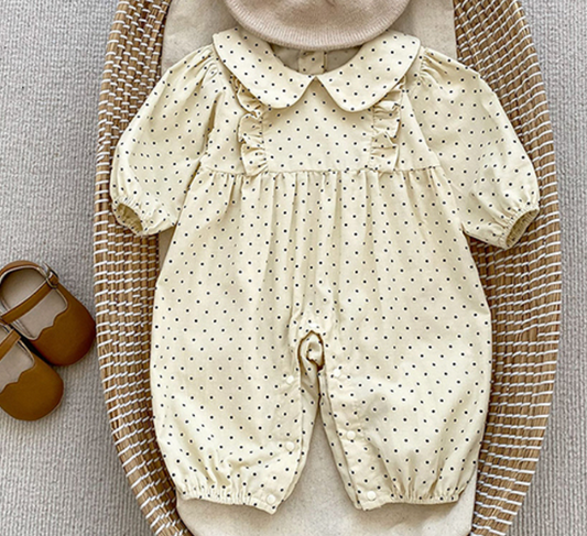 Dotty Corduroy Romper