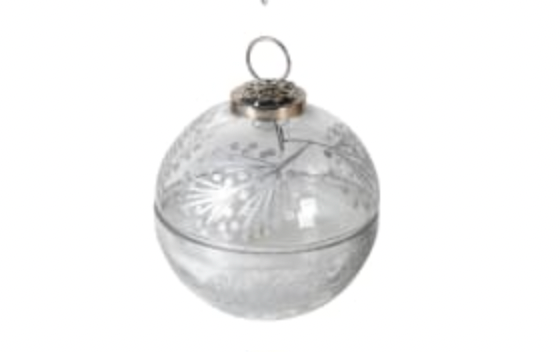 Small Balsam Cedar Silver Candle Pot