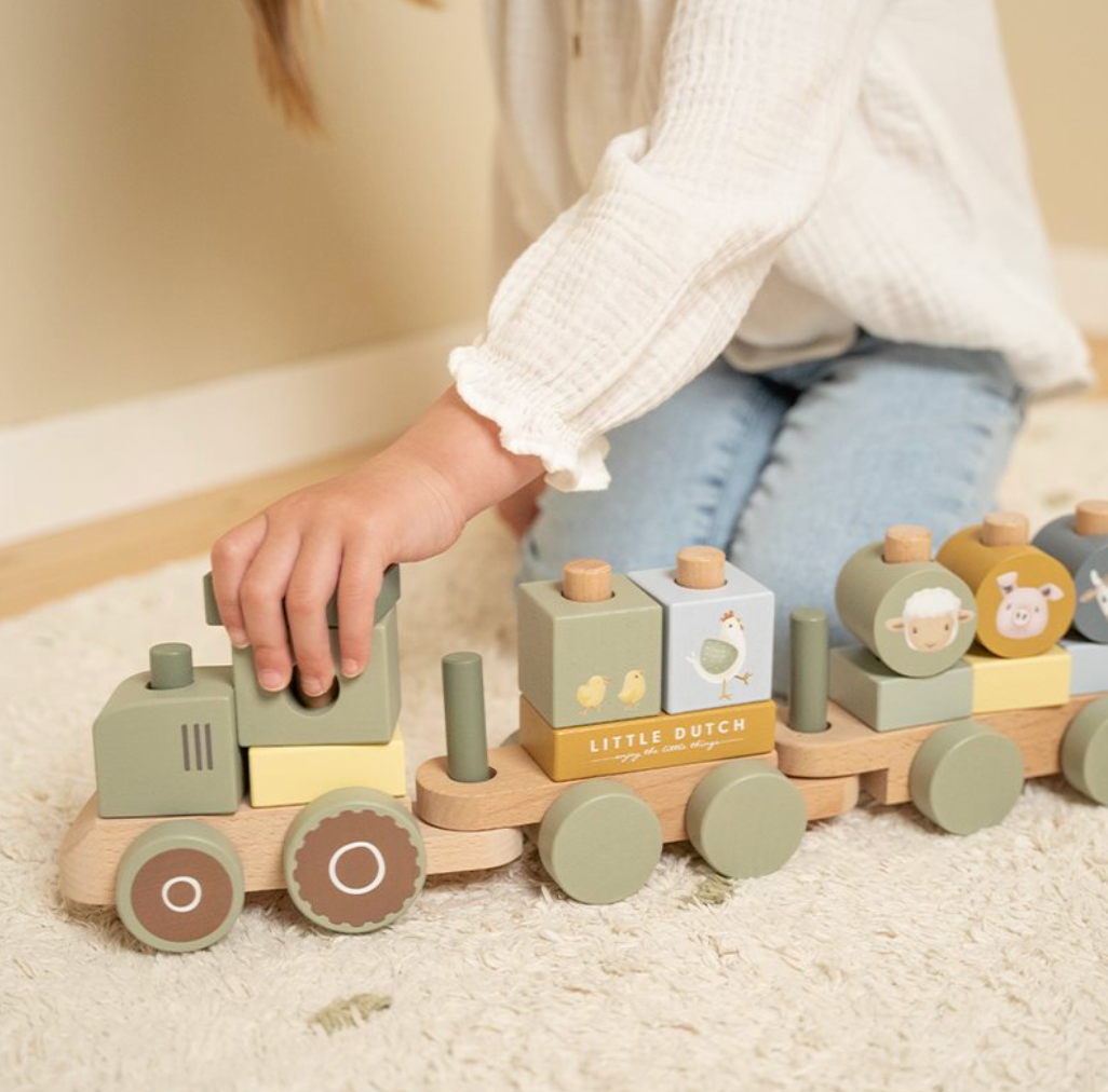 Little Dutch Stacking Train Tractor Little Farm