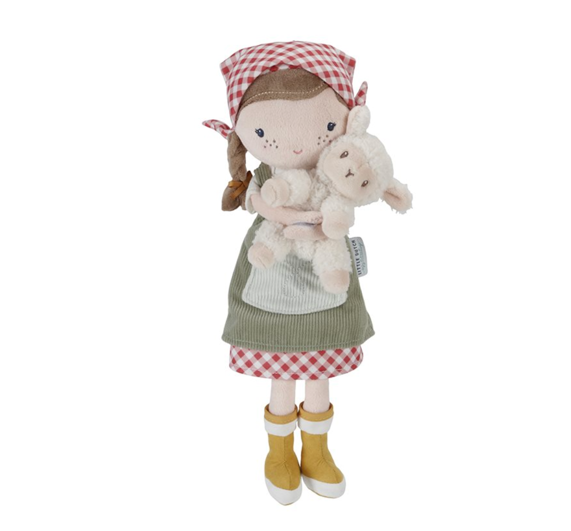 Little Dutch Rosa Cuddle Doll Farmer With Sheep