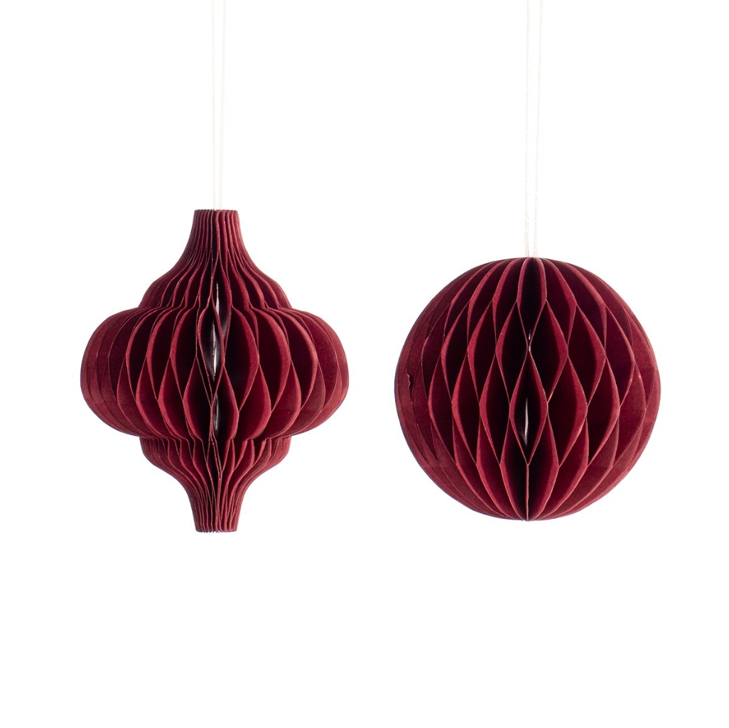 Deep Red Paper Hanging Decoration