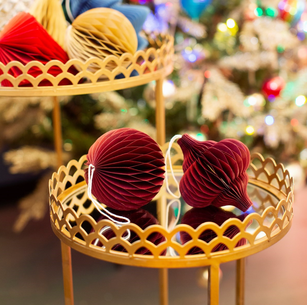 Deep Red Paper Hanging Decoration