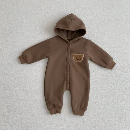 Brown Bear Plush Romper