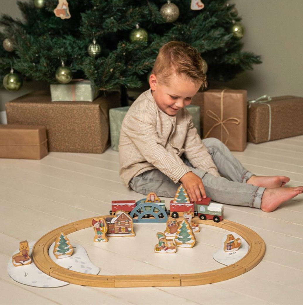 Little Dutch Wooden Christmas Train Track