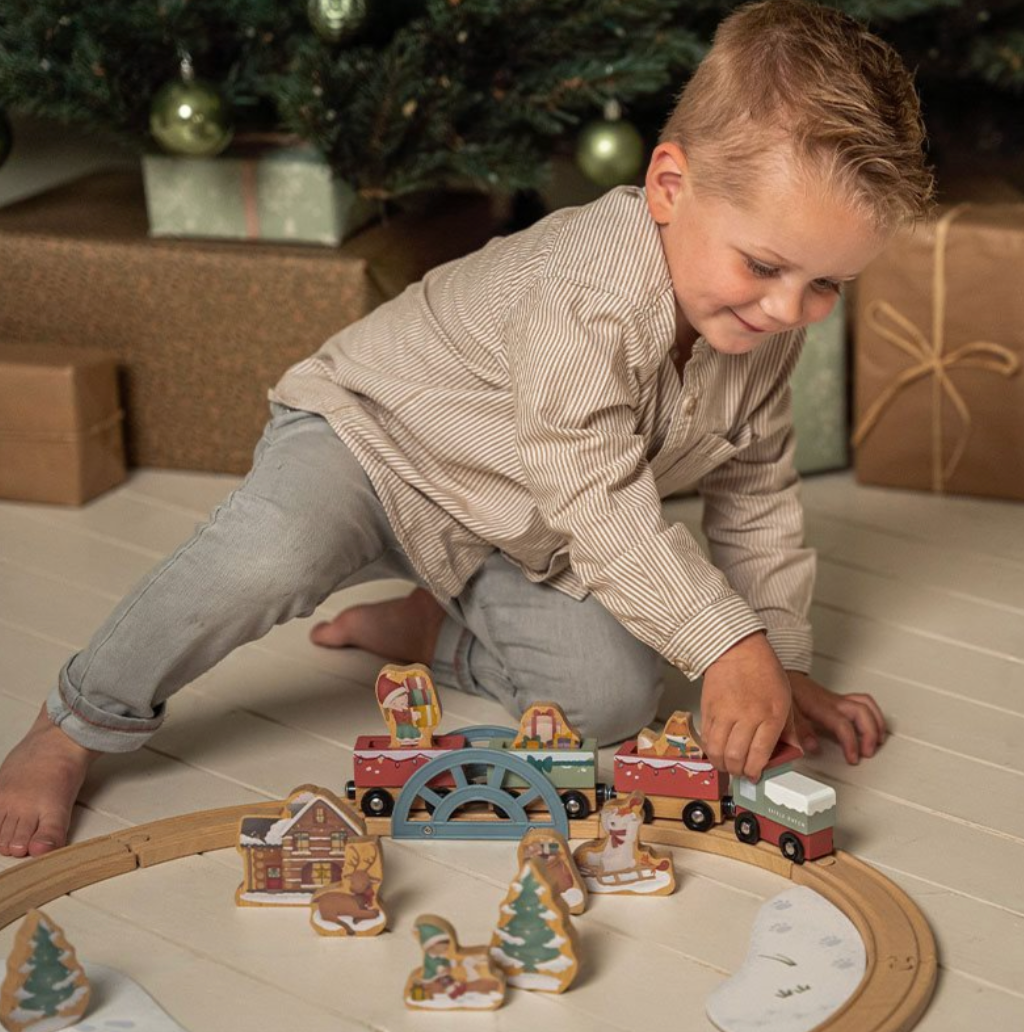 Little Dutch Wooden Christmas Train Track