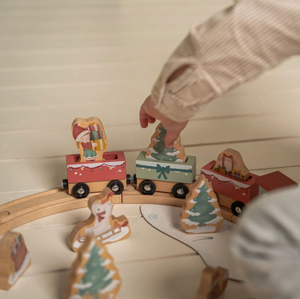 Little Dutch Wooden Christmas Train Track