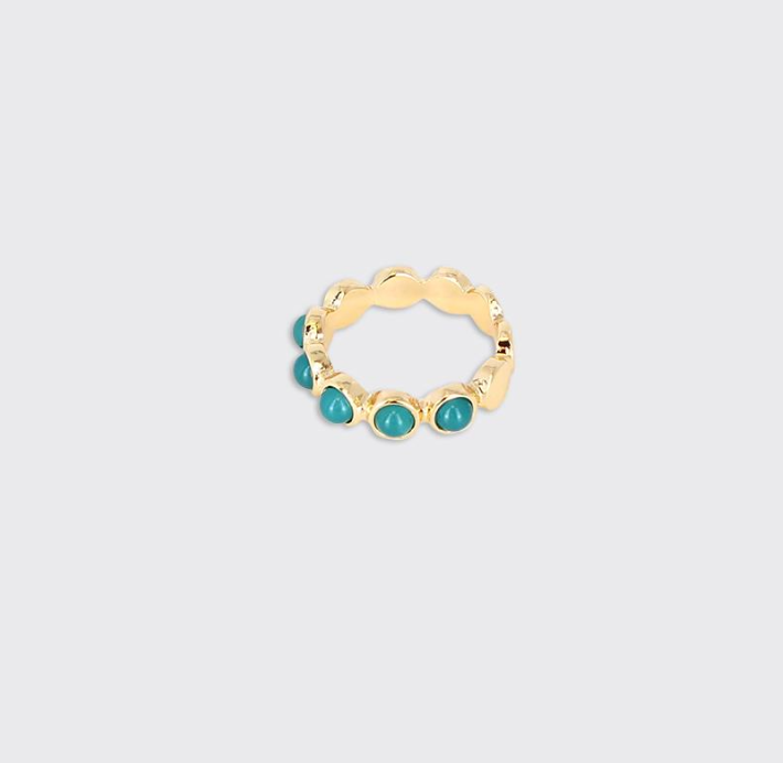 Teal Moonstone Ring