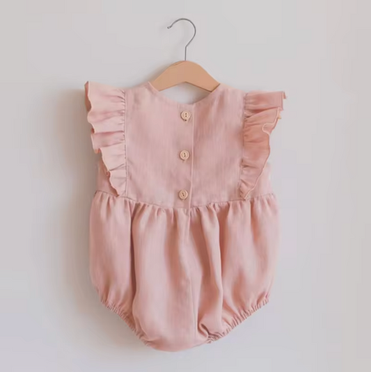 Pink Frill Romper