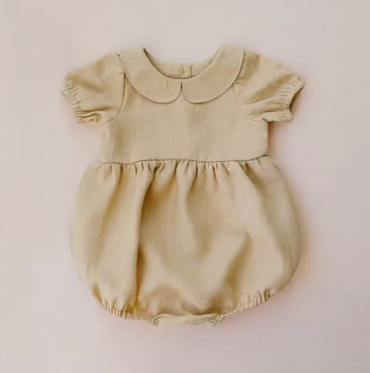 Natural Frill Romper