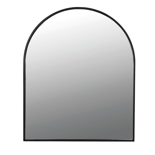Large Black Curved Wall Mirror