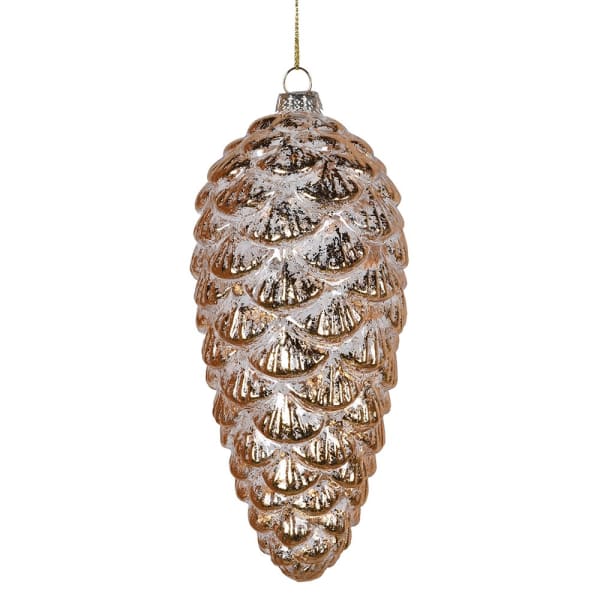 Gold Foil Glass Pinecone