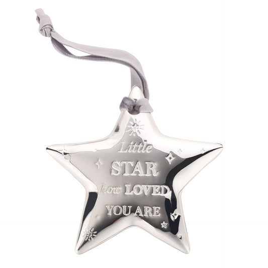 Silver Plated Star Plaque