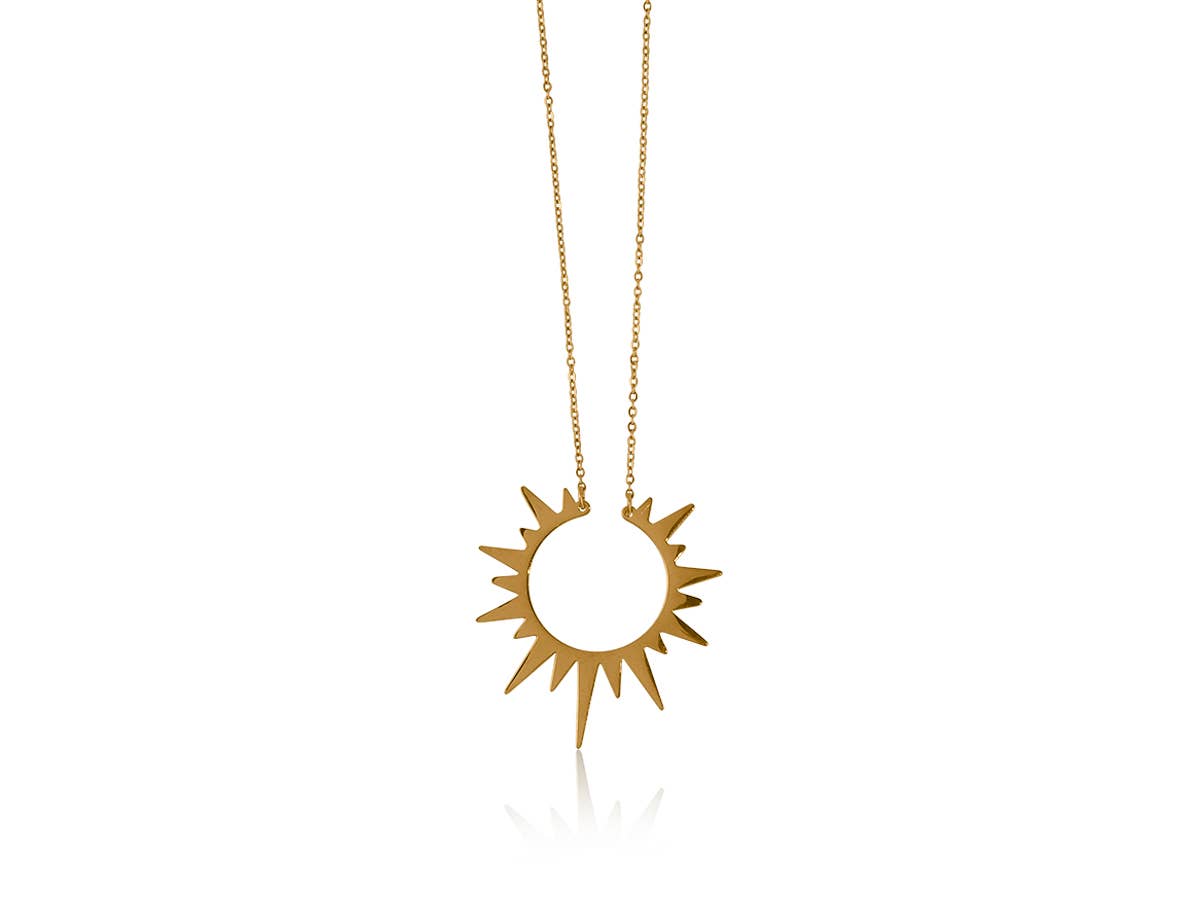 Helios Sunburst Pendant Necklace&nbsp;