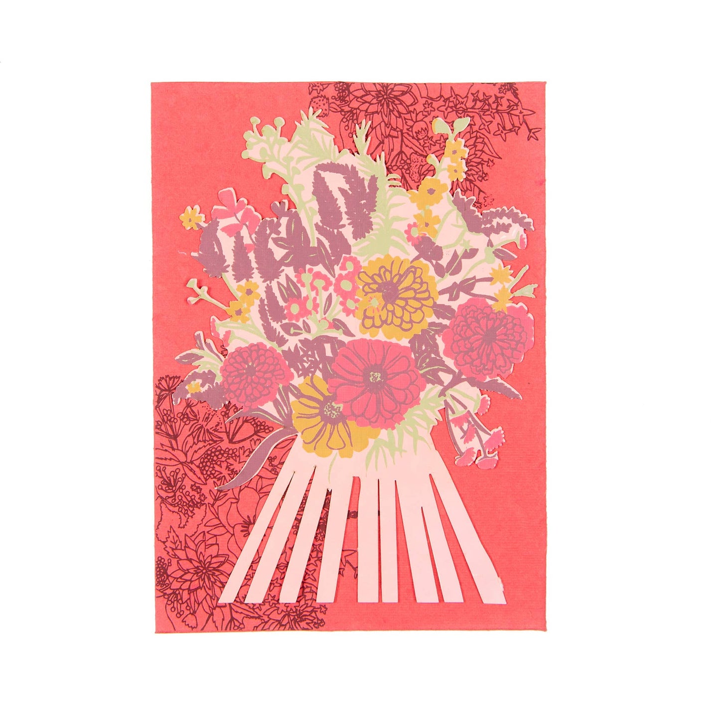 Marigold Pink Greeting Card