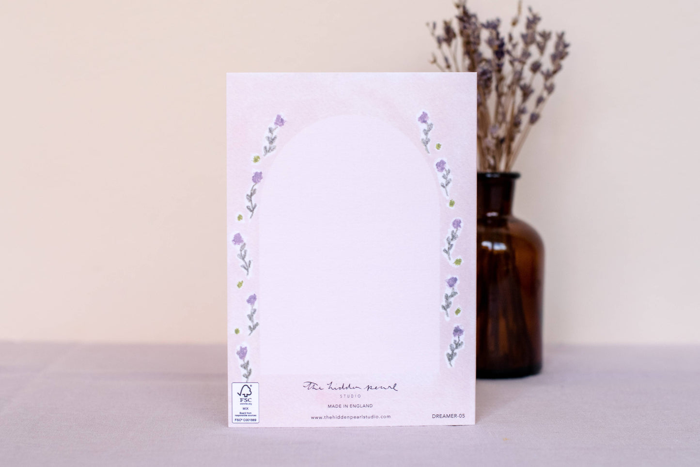 Thinking of you Arch Window Sympathy Card