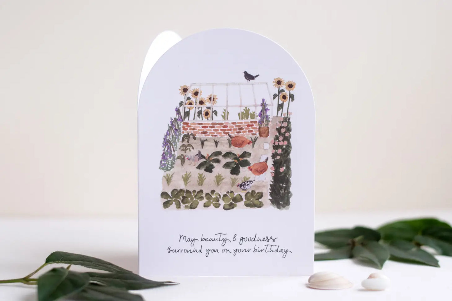 'Beauty & Goodness' Vegetable Garden Birthday Card