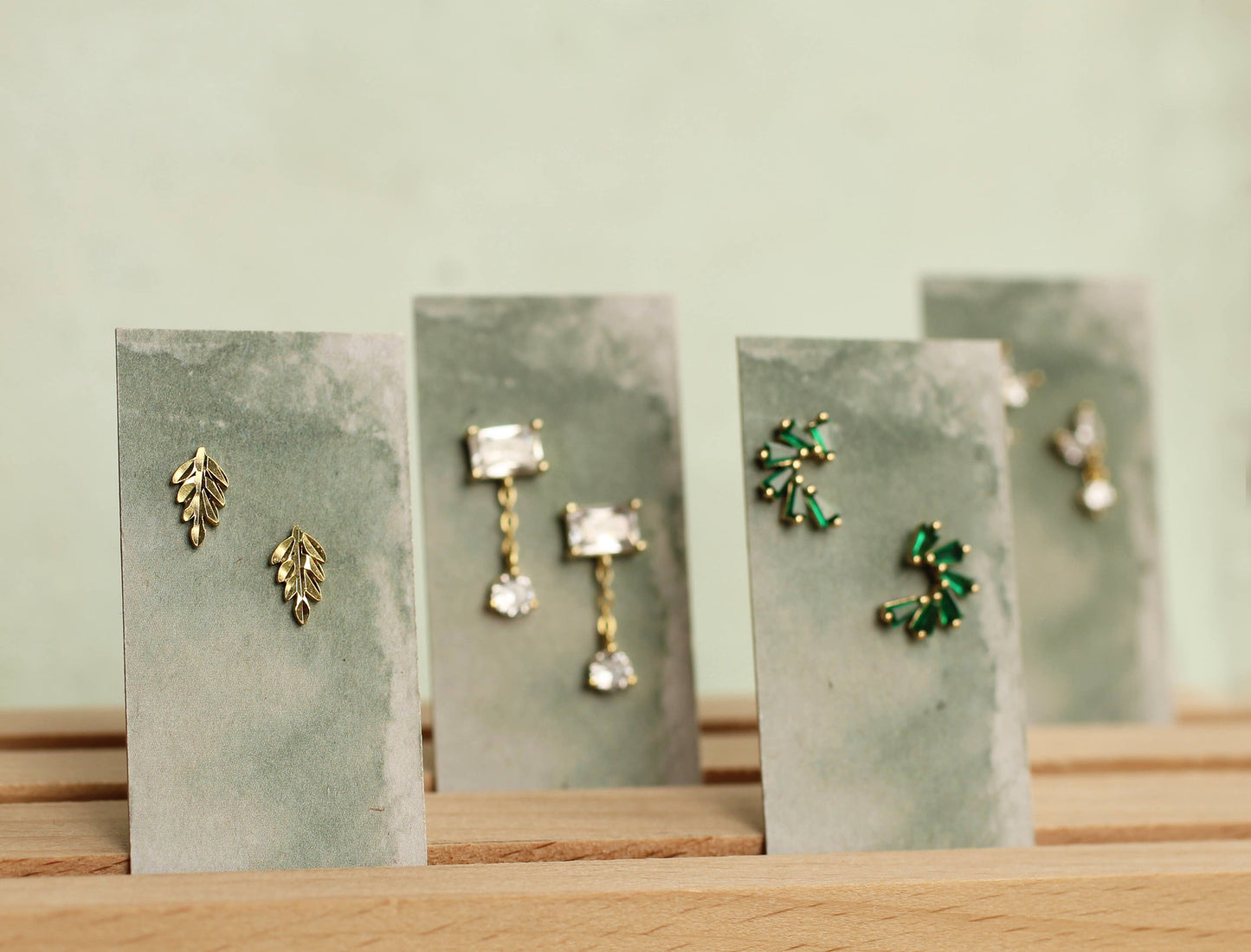 Mother of Pearl Art Deco Earrings