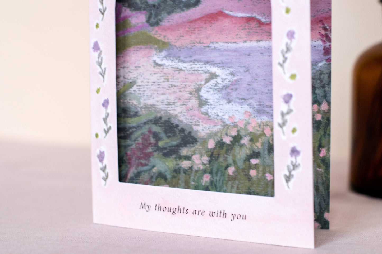 Thinking of you Arch Window Sympathy Card