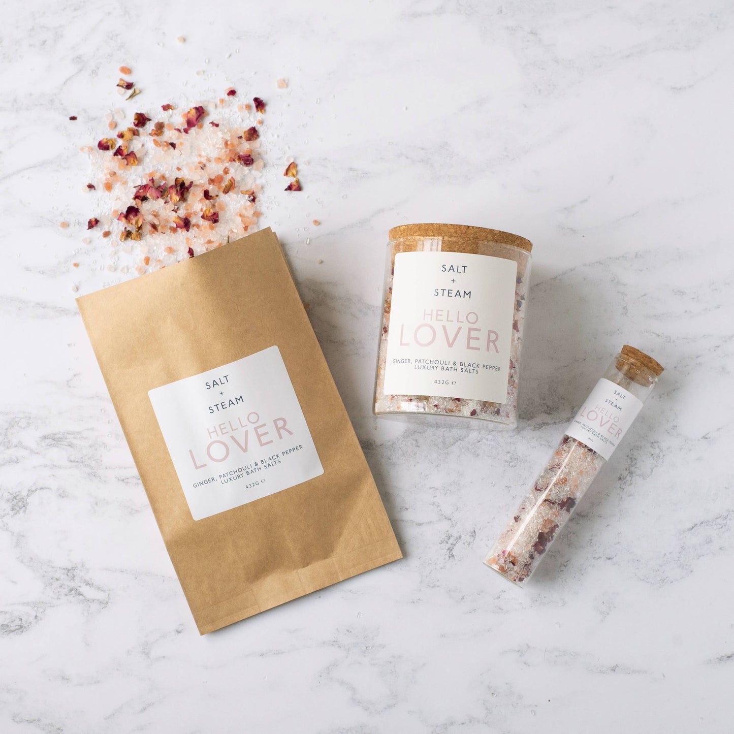 Hello Lover - Ginger & Patchouli Bath Salts