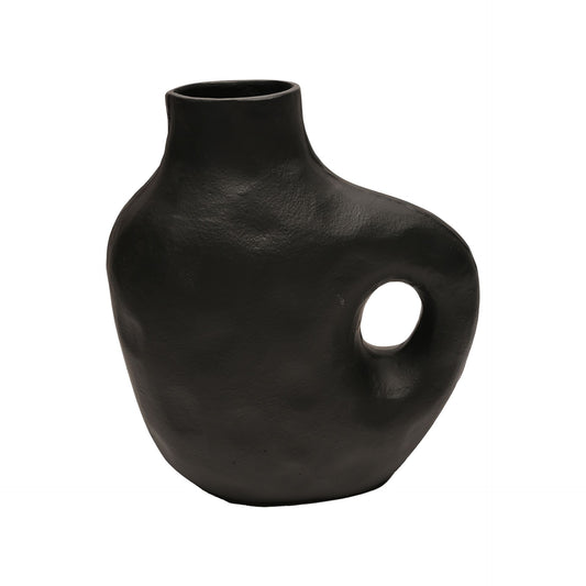 Hestia Black Metal Jug Vase