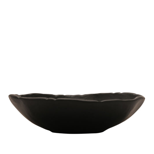 Textured Black Decorative Bowl