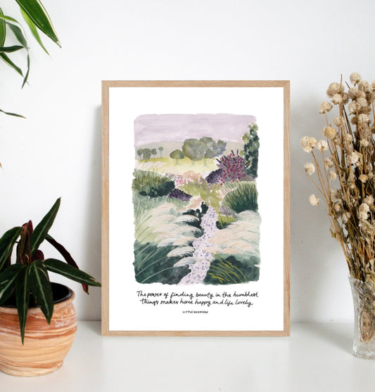 'Beauty in the Humble' A4 Little Women Wall Print