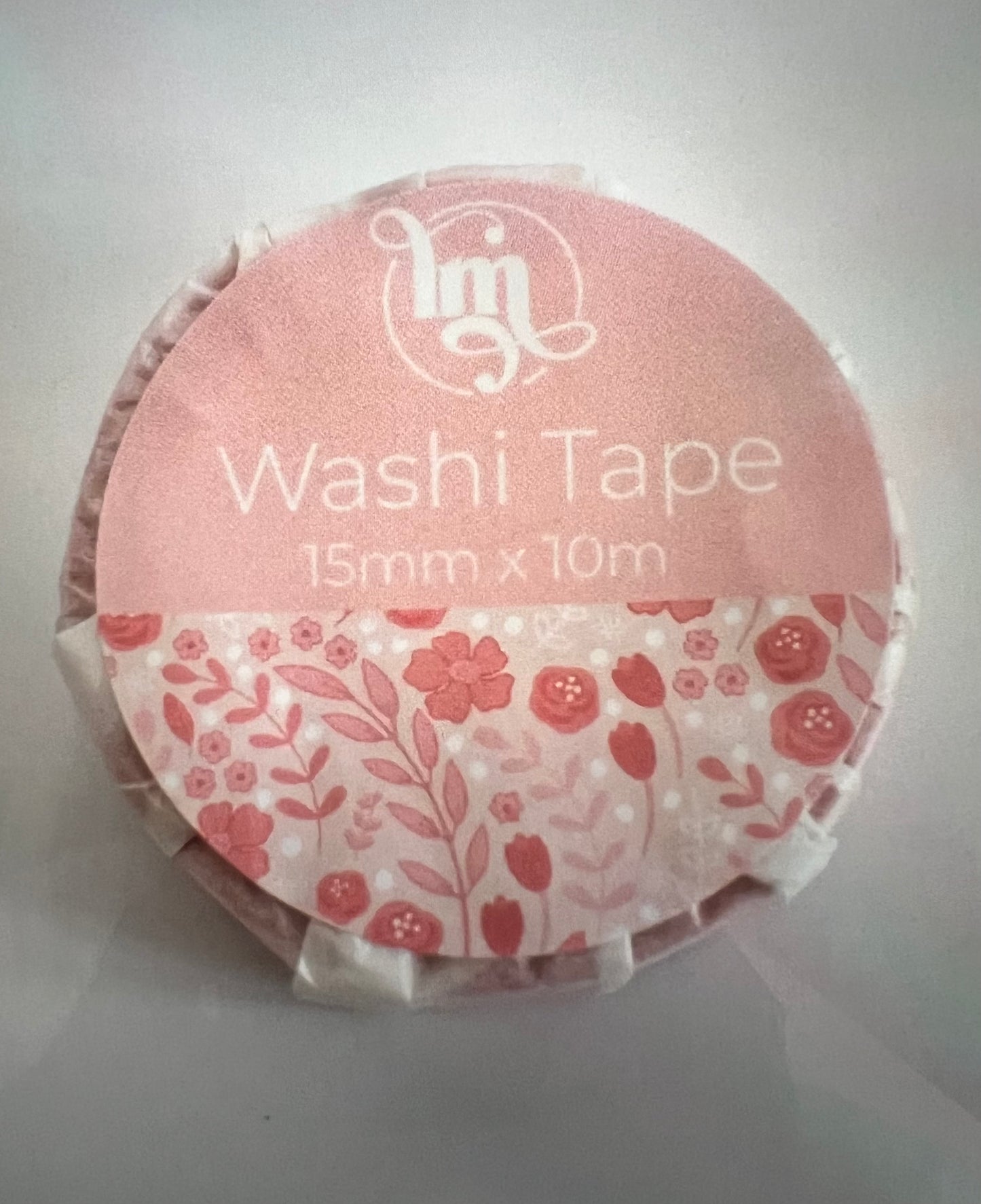 Light Pink Floral Washi Tape