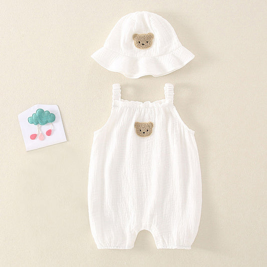 Bear Romper and Sun Hat