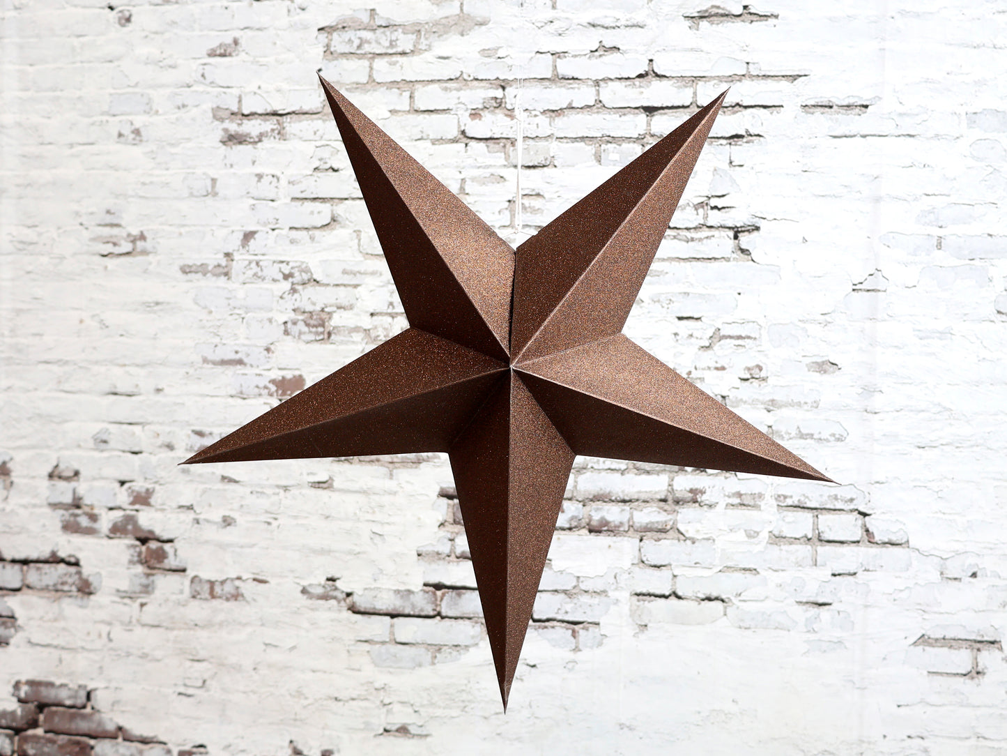 Chocolate Glitter Paper Star