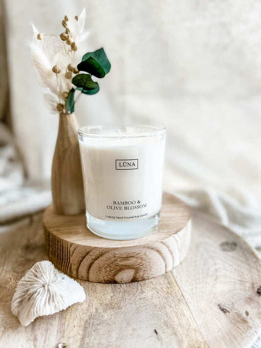 9cl Bamboo and Olive Candle