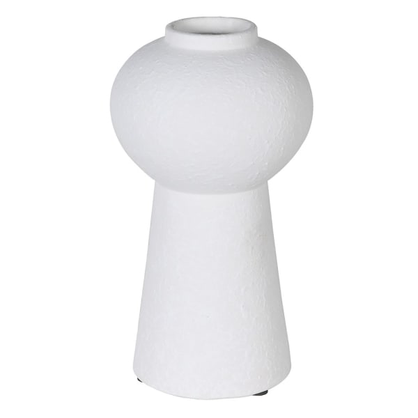 White Boulbous Vase