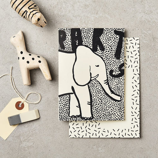 Elephant Party Card