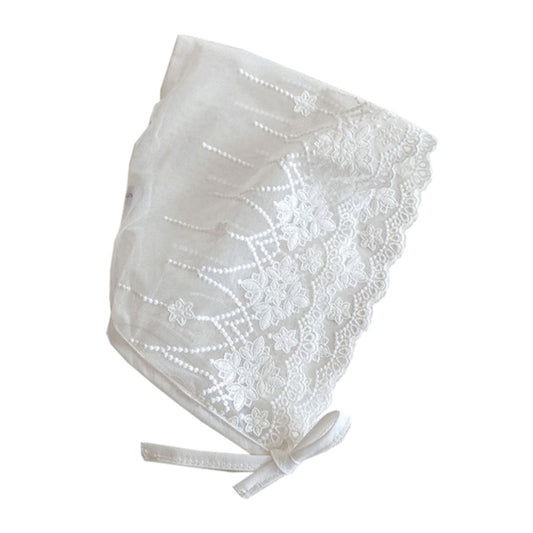 Lace Embroidered Bonnet