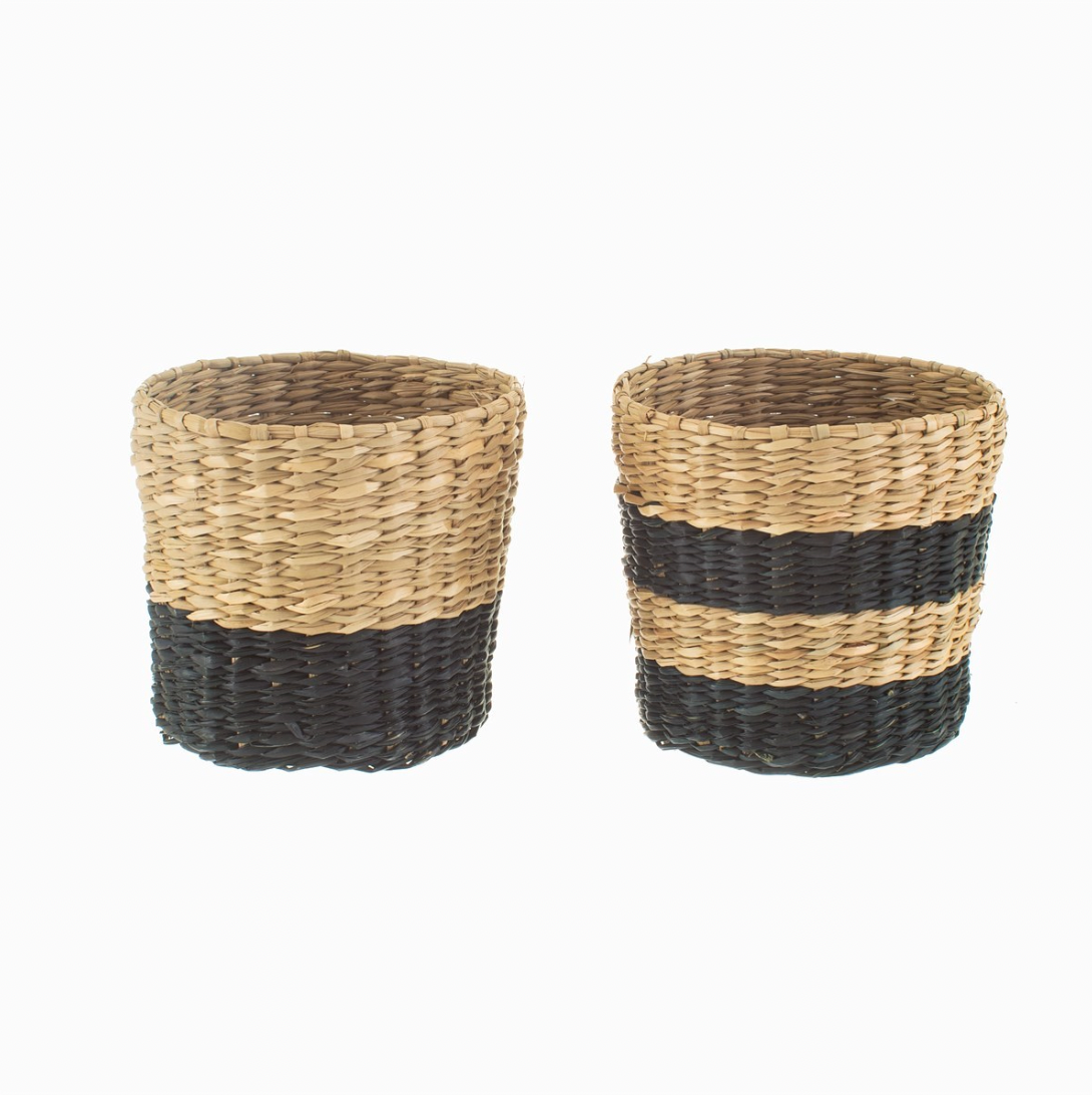 Mini Black Seagrass Basket