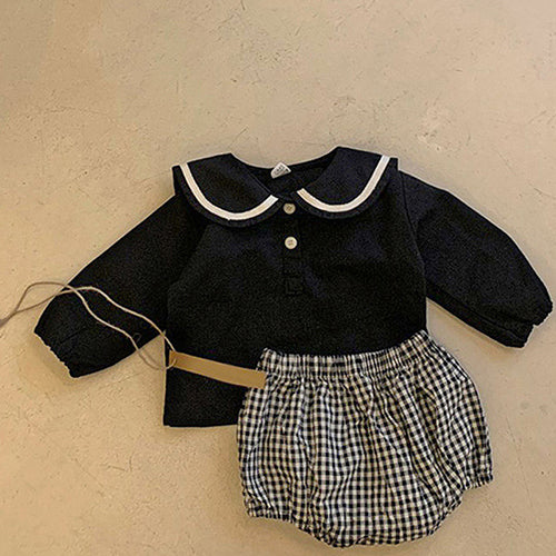 Black and White Sailor Top and Bloomers
